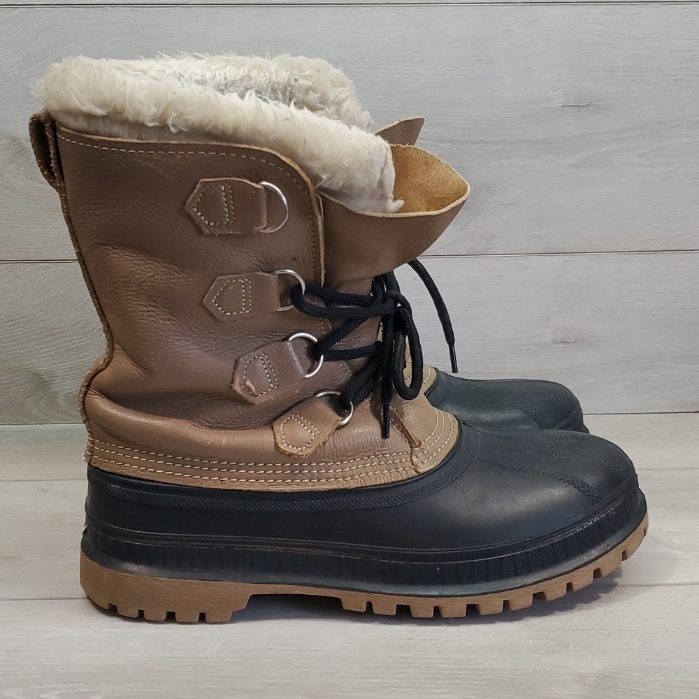 Sorel Mens Insulated Lined Outdoor Duck Rubber Mid calf boots shoes sz 7